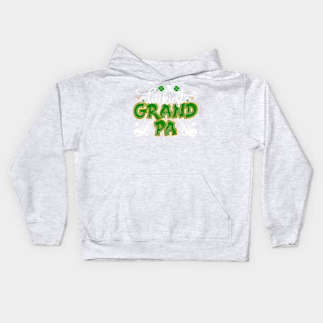 The Luckiest Gramdpa-Saint Patricks Day Tee Kids Hoodie by GoodyBroCrafts